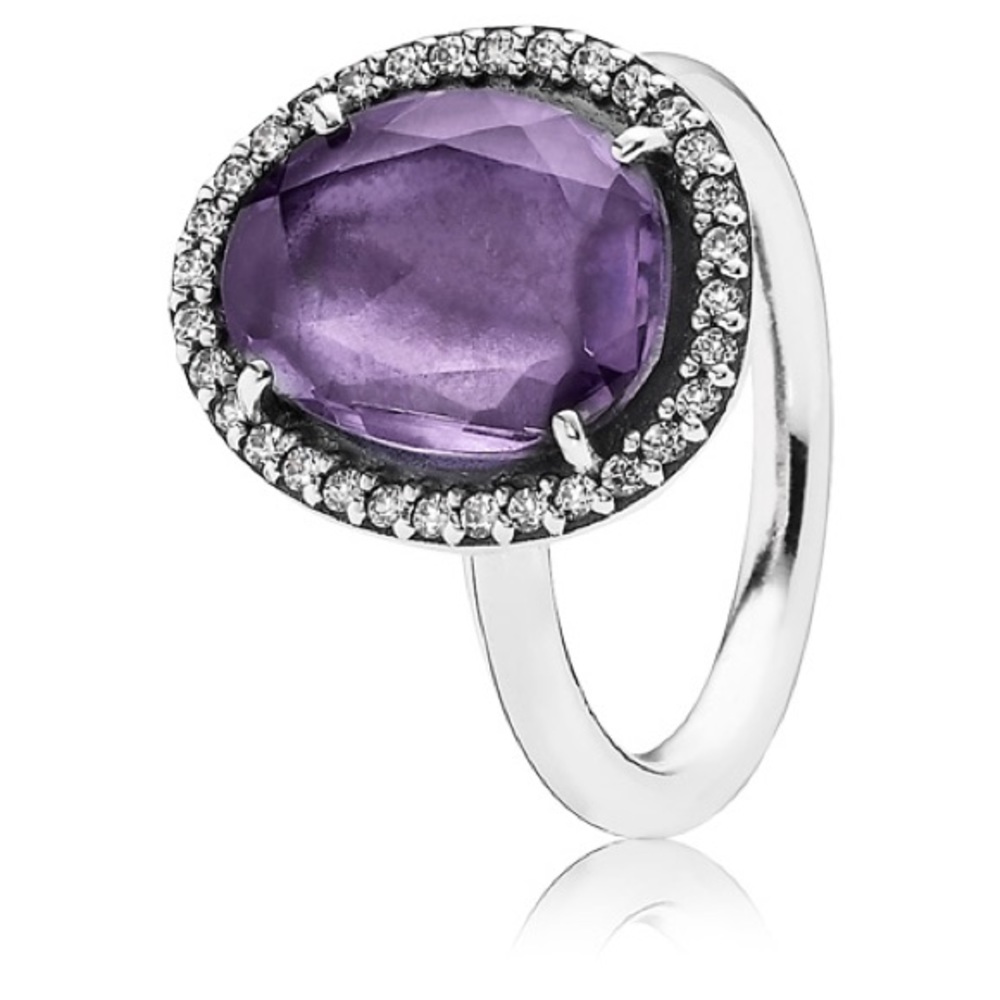 Pandora Purple Legacy Ring Size 6